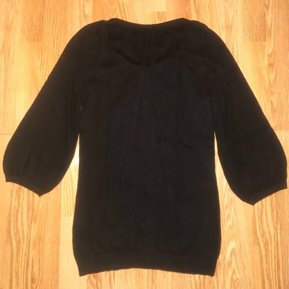 Juicy Couture Black Cashmere Blend Cardigan Sweater with Gold Crown Buttons xs - Picture 6 of 8